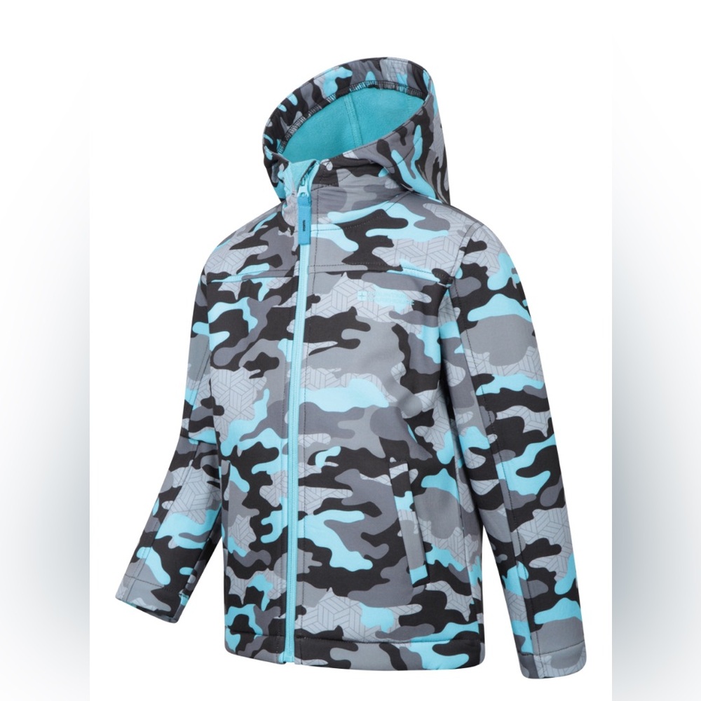 Kids Camouflage Softshell Jacket, size 11/12
Mountain Warehouse